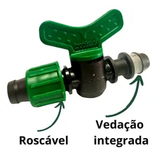 10 Registro Inicial Mangueira Gotejadora P/ Pe X Tubo 16 Mm Foto mini 4
