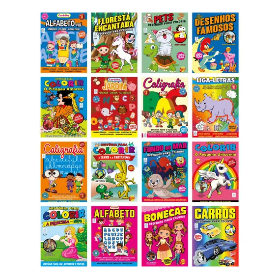 10 Revistas Para Colorir E Atividades Infantil - Sem Repetir Foto 1