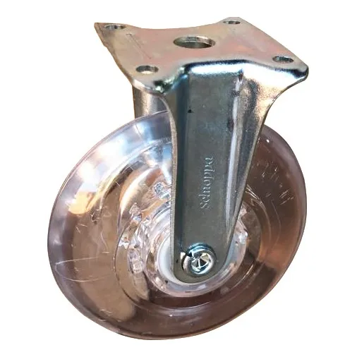 10 Rodizio Rodinha Fixo Gel 75mm Sem Freio Anti Risco 50kg Foto 1