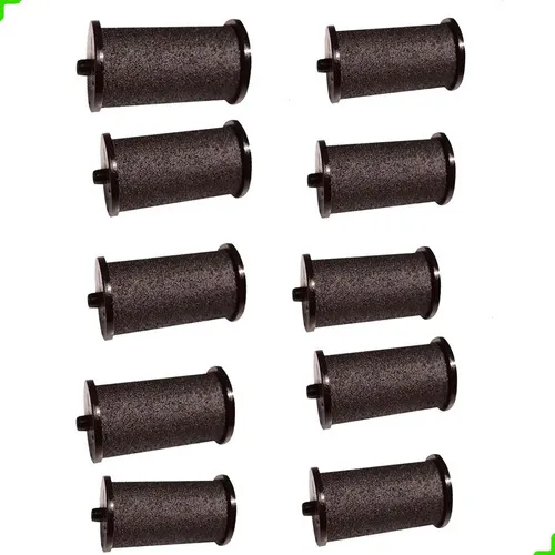 10 Roletes Tinteiro Etiquetadora Preto 20mm M14 Kit Me1009 Foto 1