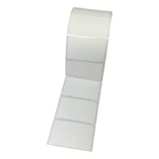10 Rolo Etiqueta Adesiva 50x30mm 5x3cm Couchê Cor Branco Foto  mini 1