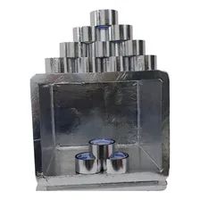 10 Rolo Fita Laminada Adesiva Cromada Isolamento Caixa Isopo Foto mini  2