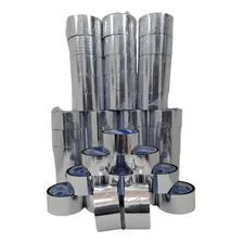 10 Rolo Fita Laminada Adesiva Cromada Isolamento Caixa Isopo Foto  mini 1