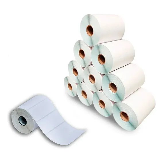 10 Rolos Etiqueta 10x5 100x50 Couche Adesiva Zebra Argox Foto 1