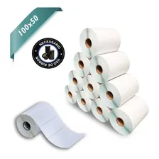 10 Rolos Etiqueta 10x5 100x50 Couche Adesiva Zebra Argox Foto mini 4