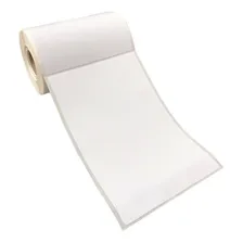 10 Rolos Etiqueta Térmica 10x15 Serrilhada Zebra, L42 Cor Branco Foto  mini 1