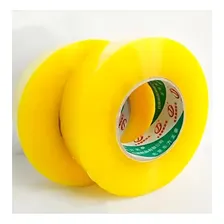 10 Rolos Fita Adesiva Durex Embalagem Rolo Transparente 500m Cor Amarelo Foto mini 4