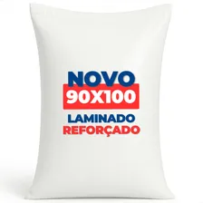 10 Saco Ráfia Grande 90x100 Laminado Entulho Reciclagem Cor Branco Foto  mini 1