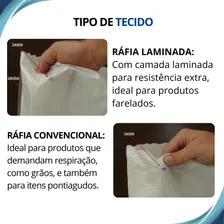 10 Saco Ráfia Grande 90x100 Laminado Entulho Reciclagem Cor Branco Foto mini 4