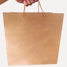 10 Sacola Papel Kraft - Grande - Alça Cordão Foto mini 4