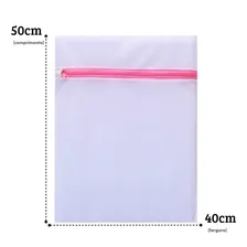 10 Sacos Para Lavar Roupas Delicadas Protege Zíper 40x50cm Foto mini  2