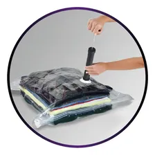 10 Sacos À Vácuo Organizador Protetor Roupa Viagem 50x60cm Foto mini 3