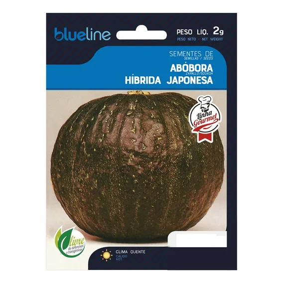 10 Sementes Abóbora Hibrida Japonesa F1 Foto 1