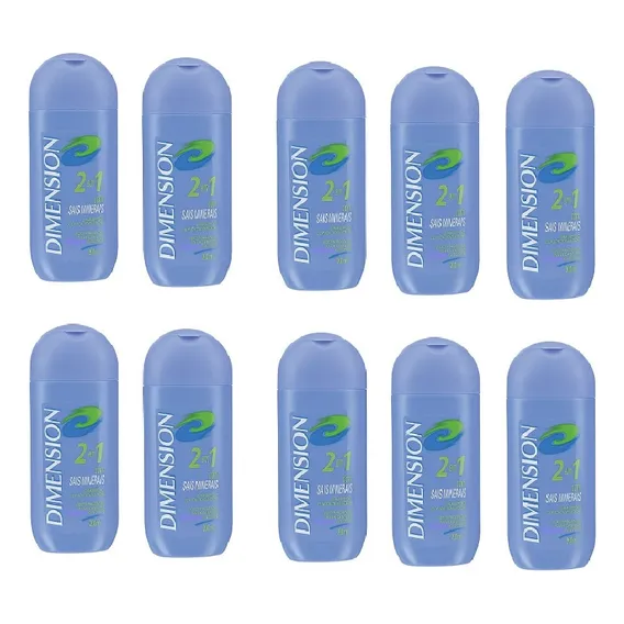10 Shampoo Dimension 2x1 Cabelos Normal A Oleosos 200ml Foto 1