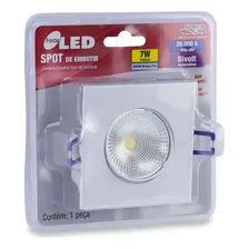 10 Spot De Led Quadrado Embutir Par20 7w Foto mini 2