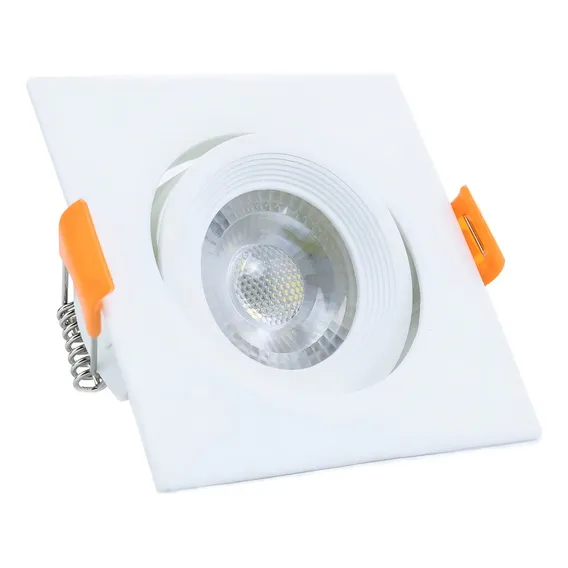 10 Spot Super Led 3w Quadrado Direcionavel Sanca Gesso Teto Cor Branco Frio 110V/220V (Bivolt) Foto 1