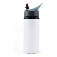 10 Squeeze AlumÃnio 600ml Garrafa Branco Foto mini 2