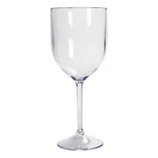 10 Taça De Vinho Acrílico Transparente 340ml Foto  mini 1
