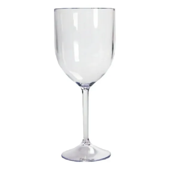 10 Taça De Vinho Acrílico Transparente 340ml Foto 1