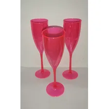 10 Taças Champagne Rosa 180ml Foto mini 2