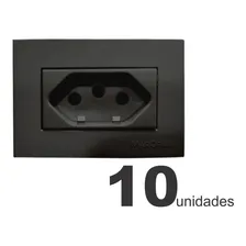 10 Tomada P/ Madeira Móveis Painéis Rack Preta - Margirius Foto mini 2