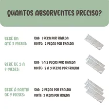 10 Un Absorvente Fralda Ecológica 6 Camadas Diurno Malana Eco Foto mini  2