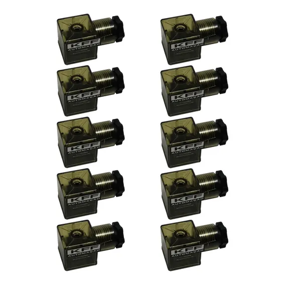 10 Un Conector Plug Elétrico Din 43650-a P/ Solenoide Led Dc Foto 1