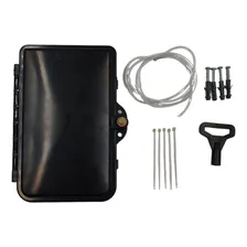 10 Un Mini Caixa De Atendimento Óptica Cto Ftth 4fo Multitoc Cor Preto Foto mini 4