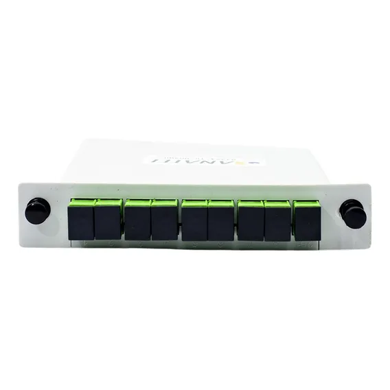 10 Un Splitter Box Óptico Modular Plc 1x8 Sc Apc Com Conecto Foto 1