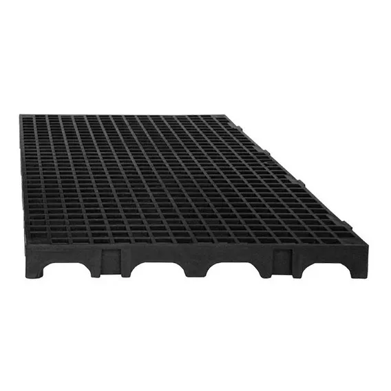 10 Und - Palete Estrado Plástico Preto 25x50x2,5 Cm Foto 1