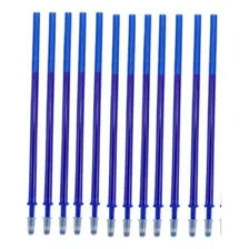 10 Und Refil Caneta Apaga A Tinta Com Borracha Calor Azul Foto  mini 1