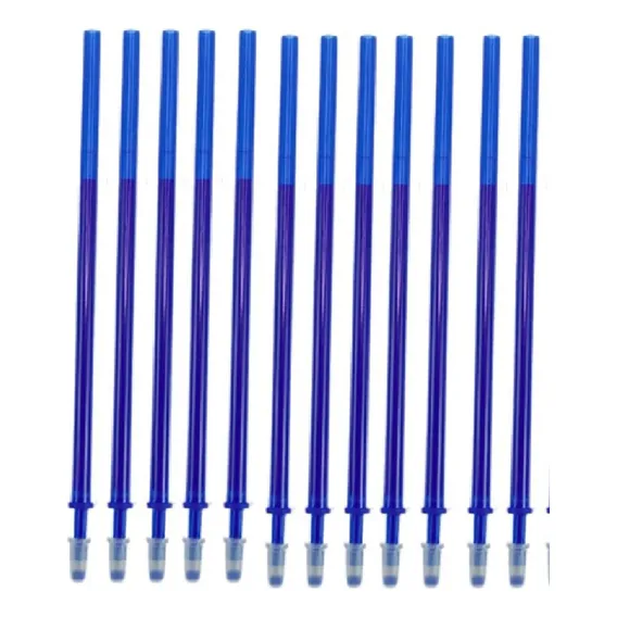 10 Und Refil Caneta Apaga A Tinta Com Borracha Calor Azul Foto 1