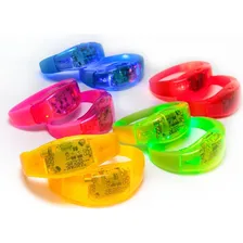 10 Unid. Pulseira De Led Pisca Conforme Batida Da Musica Foto  mini 1