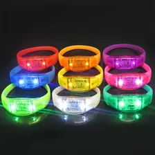 10 Unid. Pulseira De Led Pisca Conforme Batida Da Musica Foto mini 4
