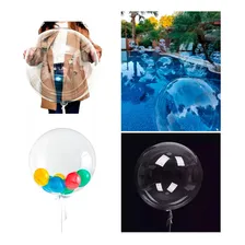 10 Unidades Balão Bubble 24 Polegadas 60cm Transparente Top Foto mini 4