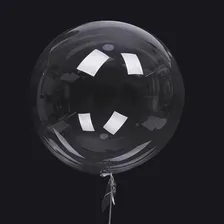 10 Unidades Balão Bubble Atacado - 45 Cm - Transparente Foto mini 3