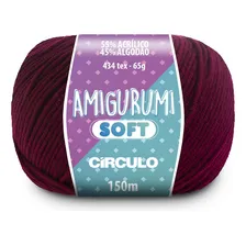 10 Unidades - Fio Amigurumi Círculo 150m 65g Cor Variadas Foto mini 1