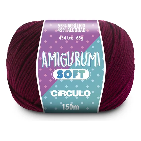 10 Unidades - Fio Amigurumi Círculo 150m 65g Cor Variadas Foto 1