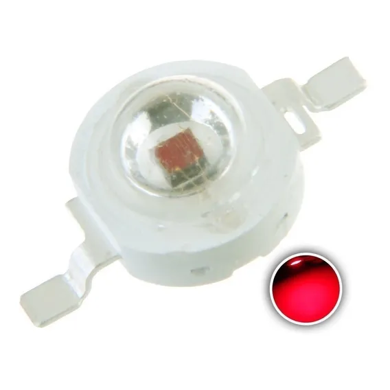 10 Unidades Power Led Chip 3w Diversas Cores Cor da luz Vermelho 3V Foto 1