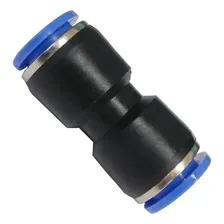 10 União Emenda Reta Tubo 6mm Pneumática Engate Rápido Foto mini 3