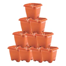 10 Vasos Cerâmica 19 Litros Resistente Mudas Planta Flor Foto mini 1