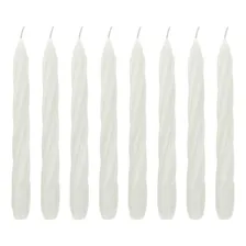 10 Velas Torcida 20 Cm Branca Decoração Casamento Castiçal Foto  mini 1