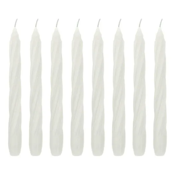 10 Velas Torcida 20 Cm Branca Decoração Casamento Castiçal Foto 1