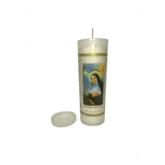 10 Velas Votivas De 7 Dias Santa Rita De Cássia 220g Foto 1