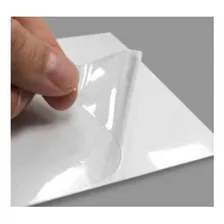 10 Vinil Laser Adesivo A4 Branco Brilho Fosco E Transparente Foto mini 4