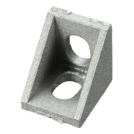 10 X Cantoneira Para Perfil 20x20mm Cor Prateado Foto 1