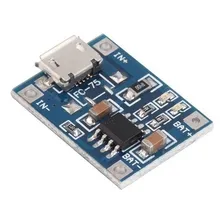 10 X Tp4056 Modulo Carregador Bateria Litio 1a 5v Micro Usb Foto mini  3
