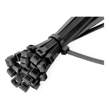 100 Abracadeira De Nylon Plastica Presilha Cinta 30cm Preta Foto mini 3