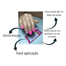 100 Adesivos De Unha 3d Com Joias Bella Adesivos, 10cartelas Foto mini 2