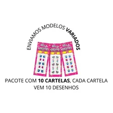 100 Adesivos De Unha 3d Com Joias Bella Adesivos, 10cartelas Foto mini 3